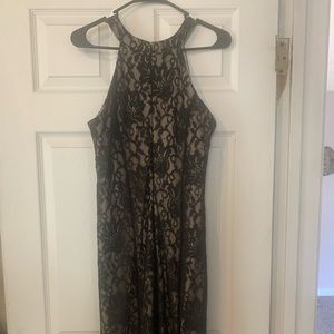 Beautiful Black and tan lace dress size 12